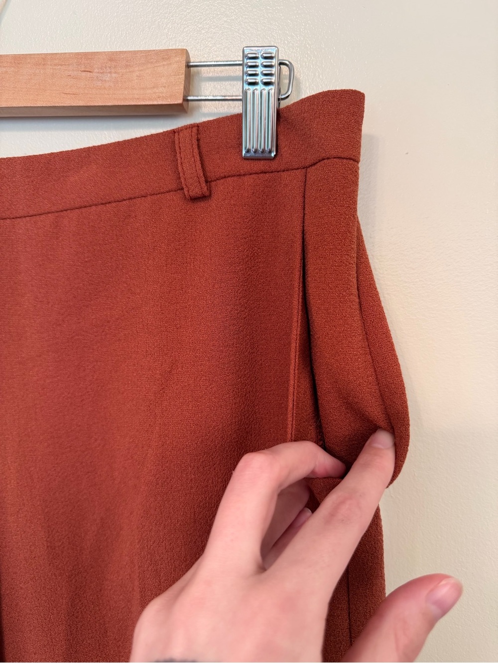 ASOS Rust-Tone High-Waist Trousers - Picture 2 of 10